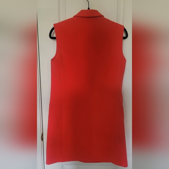 THE KOOPLES Tailored Sleeveless Orange Blazer Dress. NWT MSRP $475 US M - Picture 10 of 13